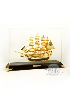 Thuyền buồm mạ vàng 24k - Quà Tặng 24k  - Công Ty Cổ Phần Thương Hiệu 2IDEA